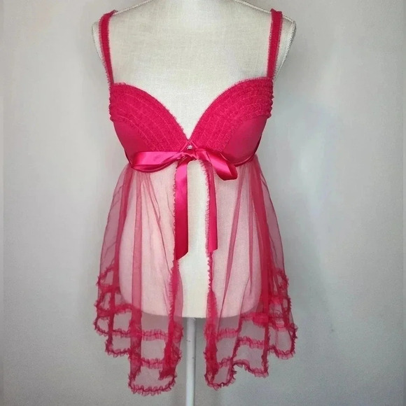 Victoria's Secret Other - Victoria's Secret Pink Babydoll 36D NWT